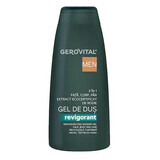 Bagnoschiuma Rinfrescante 3 in 1 Gerovital Men, Gerovital Men, 400 ml, Farmec