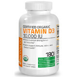 Vitamine D3 Hoge Organische Dosis, 10.000 IE, 180 capsules, Bronson Laboratories