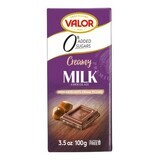 Melkchocolade met hazelnootcrème, 100 g, Valor