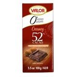 Zwarte chocolade met truffelcrème zonder suiker, 100 g, Valor