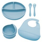 Classic Silicone Diversion Set, 6 months+, Aqua Blue, Appekids