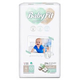 Bio Jumbo Maxi Diapers, No. 4, 7-18 Kg, 60 pieces, Babyfit