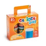 Finger Baby aquarel, +2 jaar, 6 x 80 ml, Carioca