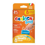 Finger Baby aquarel, +2 jaar, 8 x 50 ml, Carioca