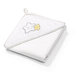 Baby hooded towel, 85x85 cm, White, Babyono