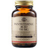 Pantothensäure Vitamin B5 550 mg, 50 Kapseln, Solgar