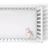 Knitted elastic sheet, 140x70 cm, White, Tuxi Brands