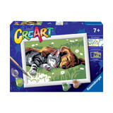 Peinture en chiffres Puppy et Kitty, +7 ans, Ravensburger