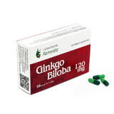 Ginkgo Biloba 120 mg, 30 capsules, Remedia