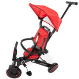 Opvouwbare en omkeerbare 3 in 1 driewieler, Rood, UoniBaby