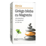 Ginkgo Biloba avec Magnésium, 60 comprimés, Alevia