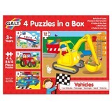 Set van 4 puzzels Voertuigen, + 3 jaar, Galt