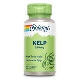 Kelp 550mg en foliumzuur Solaray, 100 capsules, Secom