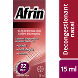 Afrin 0.5mg/ml Spray nasal sans goutte avec pompe distributrice - Traitement rapide de la congestion nasale - 15ml