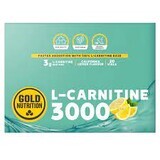 L-Carnitine 3000 mg avec arôme de citron, 20 flacons, Gold Nutrition