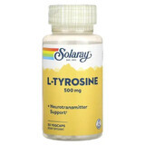 L-Tyrosine 500mg Solaray, 50 gélules, Secom