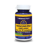 Magnésium biologique avec complexe de vitamine B, 30 gélules, Herbagetica