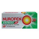Nurofen Express 200 mg, 10 softgels, Reckitt Benckiser Healthcare