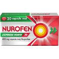 Nurofen Express Forte 400 mg, 20 gélules, Reckitt Benckiser Healthcare