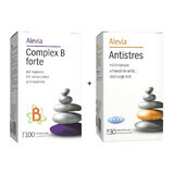 Pakket Complex B Forte, 100 tabletten + Antistress, 30 tabletten, Alevia