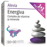 Energiva pakket, 30 tabletten, Alevia (1+1 speciale prijs)