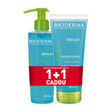 Sebium Schuimend Gelpak, 200 + 200 ml, Bioderma