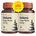 Pack Ginkana Ginkgo Biloba 120mg, 30 comprimidos, Alevia (1+1)