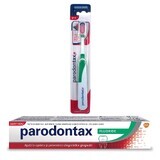 Parodontax Fluoride Tandpasta Set, 75 ml + Parodontax Tandenborstel, Extra Zacht, Gsk