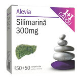 Silymarine 300 mg verpakking, 50+50 tabletten, Alevia