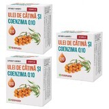 Olio di olivello spinoso e coenzima Q10 Pack, 30 capsule, 2+1, Parapharm