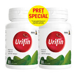 Verpakking Urifin (1+1 speciale prijs), 30 tabletten, Alevia
