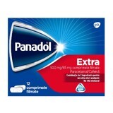 Panadol Extra, 500 mg/65 mg, 12 compresse, Gsk