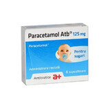 Paracétamol 125 mg, 6 suppositoires, Antibiotice SA
