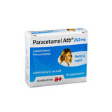 Paracétamol, 250 mg, 6 suppositoires, Antibiotice SA