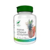 Pineapple, Papaya and Enzymes, 100 tablets, Pro Natura