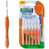 Perii interdentare Trav-Ler 0.9 mm, 6 bucăți, Sunstar Gum