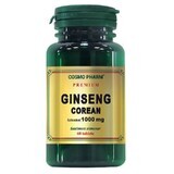 Premium Koreaanse ginseng 1000 mg, 60 tabletten, Cosmopharm