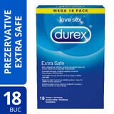 Préservatifs Extra Safe, 18 pièces, Durex