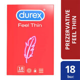 Condoom Voelbaar Dun, 18 stuks, Durex