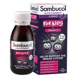 Zwarte vlierbes en vitamine C siroop voor kinderen, 120 ml, Sambucol