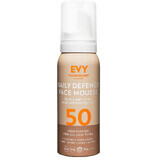 Daily Defence Unisex Face Foam SPF 50, 75 ml, Evy Technology