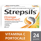 Strepsils Orange Vitamine C, 24 comprimés, Reckitt Benckiser Healthcare