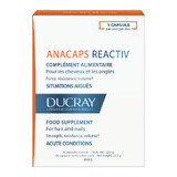 Complément alimentaire pour cheveux et ongles Anacaps Reactiv, 30 gélules, Ducray