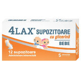 Glycerine zetpillen voor baby's 4Lax, 12 stuks, Solacium Pharma