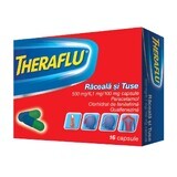 Theraflu Rhume et Toux 500 mg/6,1 mg/100 mg, 16 gélules, Gsk