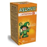 Ascovit met vitamine C sinaasappelsmaak, 60 tabletten, Omega Pharm