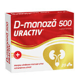 Uractiv D-mannose 500mg, 20 capsules, Fiterman