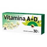 Vitamine A+D2, 30 gélules, Biofarm