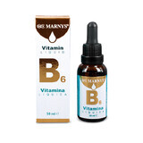 Vitamine B6 Vloeibaar (Pyridoxine), 30 ml, Marnys