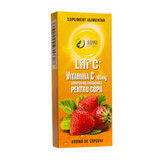 Vitamine C 100 mg met aardbeiensmaak voor kinderen, 30 tabletten, Adya